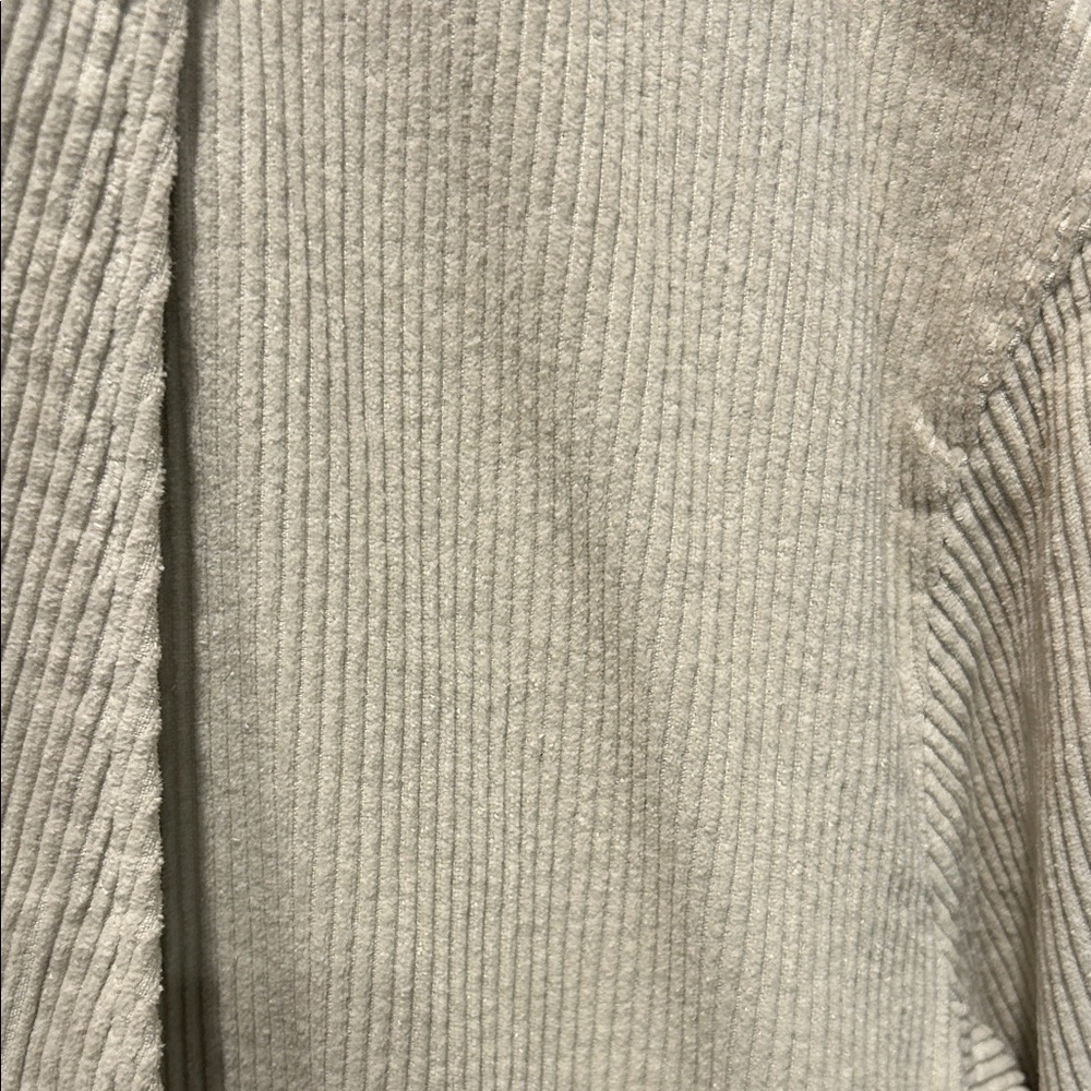 ZARA Cream Corduroy Shawl-Collar Blazer Jacket - Picture 4 of 8